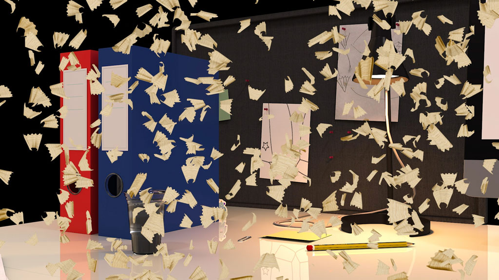 screenshot from film 'The Desk'