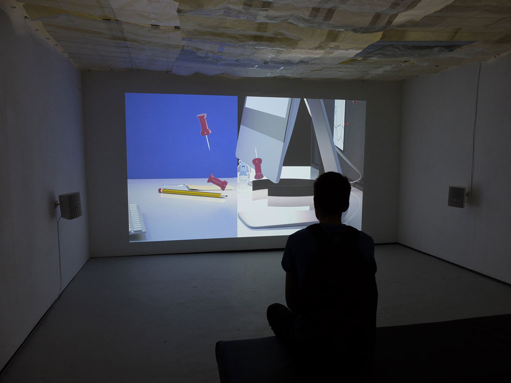 image of degree show installation of the Desk 2019